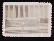 Katie Morgan and Lincoln Memorial